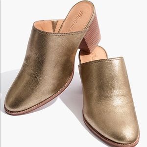 Madewell Harper Mule in Metallic, Size 8